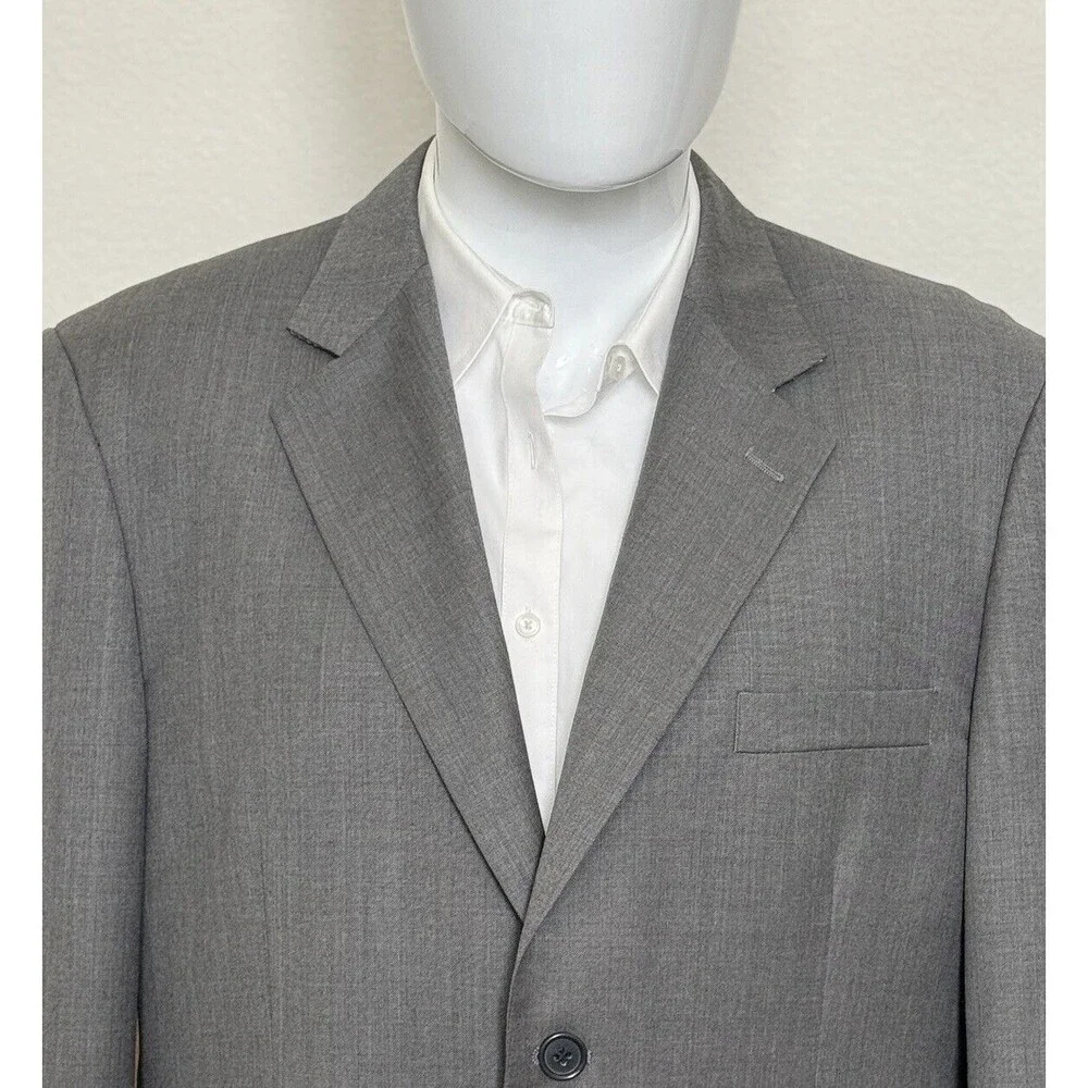 Kenny EL Men’s 48R Gray Sport‎ Coat Wool Blend Jacket